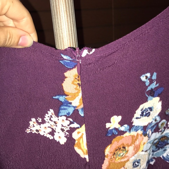 Purple floral romper - Picture 5 of 6